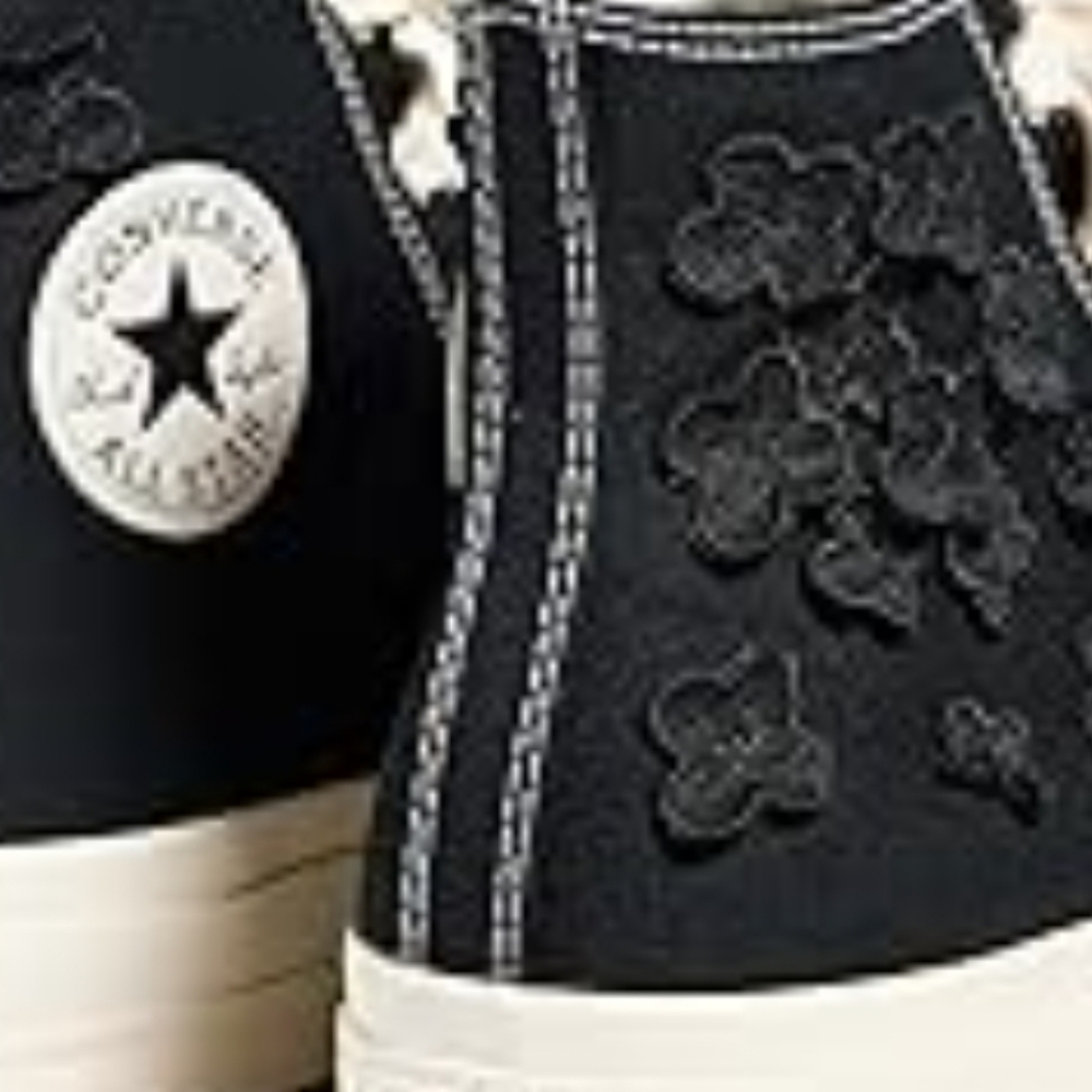 Converse Chuck Taylor All Star Lift Hi Platform sneaker with embroidered 3D flow - Picture 6 of 7